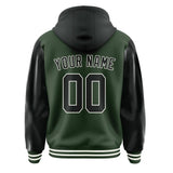 Custom Dark Green Black Jacket