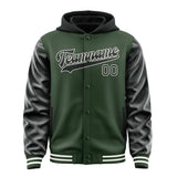 Custom Dark Green Black Jacket