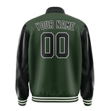 Custom Dark Green Black Jacket