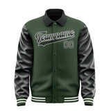 Custom Dark Green Black Jacket