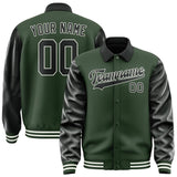 Custom Dark Green Black Jacket