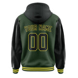 Custom Dark Green Black Jacket