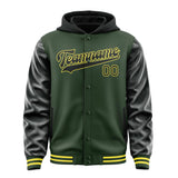 Custom Dark Green Black Jacket