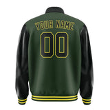 Custom Dark Green Black Jacket