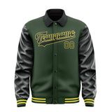 Custom Dark Green Black Jacket