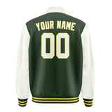 Custom Dark Green White Jacket