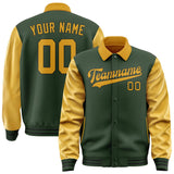Custom Dark Green Yellow Jacket