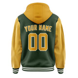 Custom Dark Green Yellow Jacket