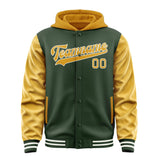 Custom Dark Green Yellow Jacket