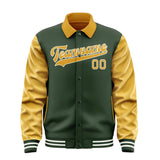 Custom Dark Green Yellow Jacket