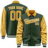 Custom Dark Green Yellow Jacket