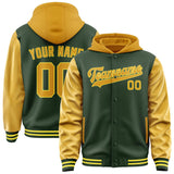 Custom Dark Green Yellow Jacket