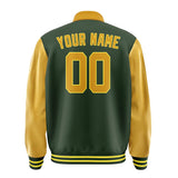 Custom Dark Green Yellow Jacket