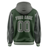Custom Dark Green Dark Grey Jacket