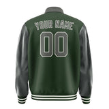 Custom Dark Green Dark Grey Jacket