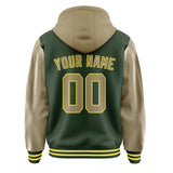 Custom Dark Green Light Khaki Jacket