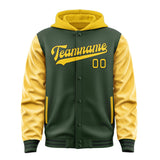 Custom Dark Green Gold Jacket
