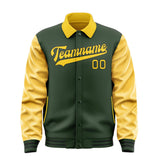 Custom Dark Green Gold Jacket