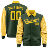 Custom Dark Green Gold Jacket