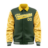 Custom Dark Green Gold Jacket