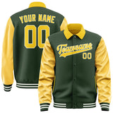 Custom Dark Green Gold Jacket