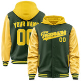 Custom Dark Green Gold Jacket
