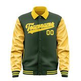 Custom Dark Green Gold Jacket