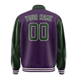 Custom Purple Dark Green Jacket