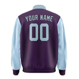 Custom Purple Light Blue Jacket
