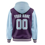 Custom Purple Light Blue Jacket