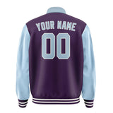 Custom Purple Light Blue Jacket