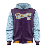 Custom Purple Light Blue Jacket