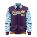 Custom Purple Light Blue Jacket