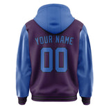 Custom Purple Sky Blue Jacket