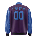 Custom Purple Sky Blue Jacket