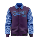 Custom Purple Sky Blue Jacket