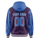 Custom Purple Sky Blue Jacket