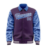 Custom Purple Sky Blue Jacket