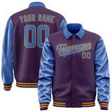 Custom Purple Sky Blue Jacket