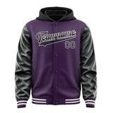 Custom Purple Black Jacket