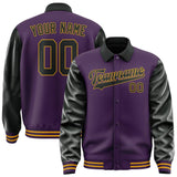 Custom Purple Black Jacket