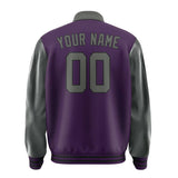 Custom Purple Dark Grey Jacket