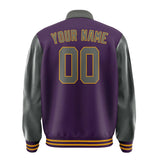 Custom Purple Dark Grey Jacket