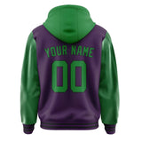 Custom Purple Emerald Green Jacket