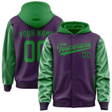 Custom Purple Emerald Green Jacket