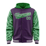 Custom Purple Emerald Green Jacket