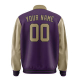 Custom Purple Light Khaki Jacket