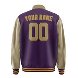 Custom Purple Light Khaki Jacket