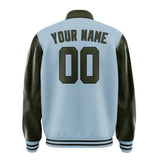 Custom Light Blue Olive Jacket