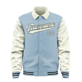 Custom Light Blue Cream Jacket